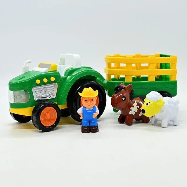Трактор музичний з причепом та тваринами Ферма 500-761 - 4