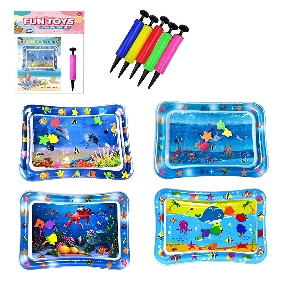 Килимок розвиваючий водний надувний (50*69 см) A3/A4/A5/A6