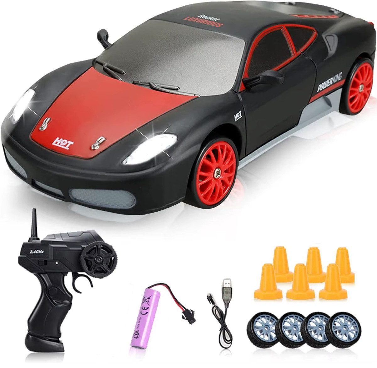 Легкова машина на радіокеруванні (акумулятор, дрифт) SC24A03 - 4