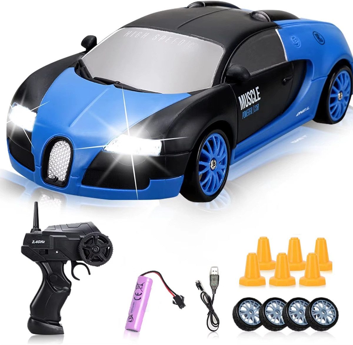 Легкова машина на радіокеруванні (акумулятор, дрифт) SC24A04