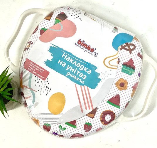 Дитяча м'яка накладка на унітаз (з ручками) Bimbo C 31828 - 3