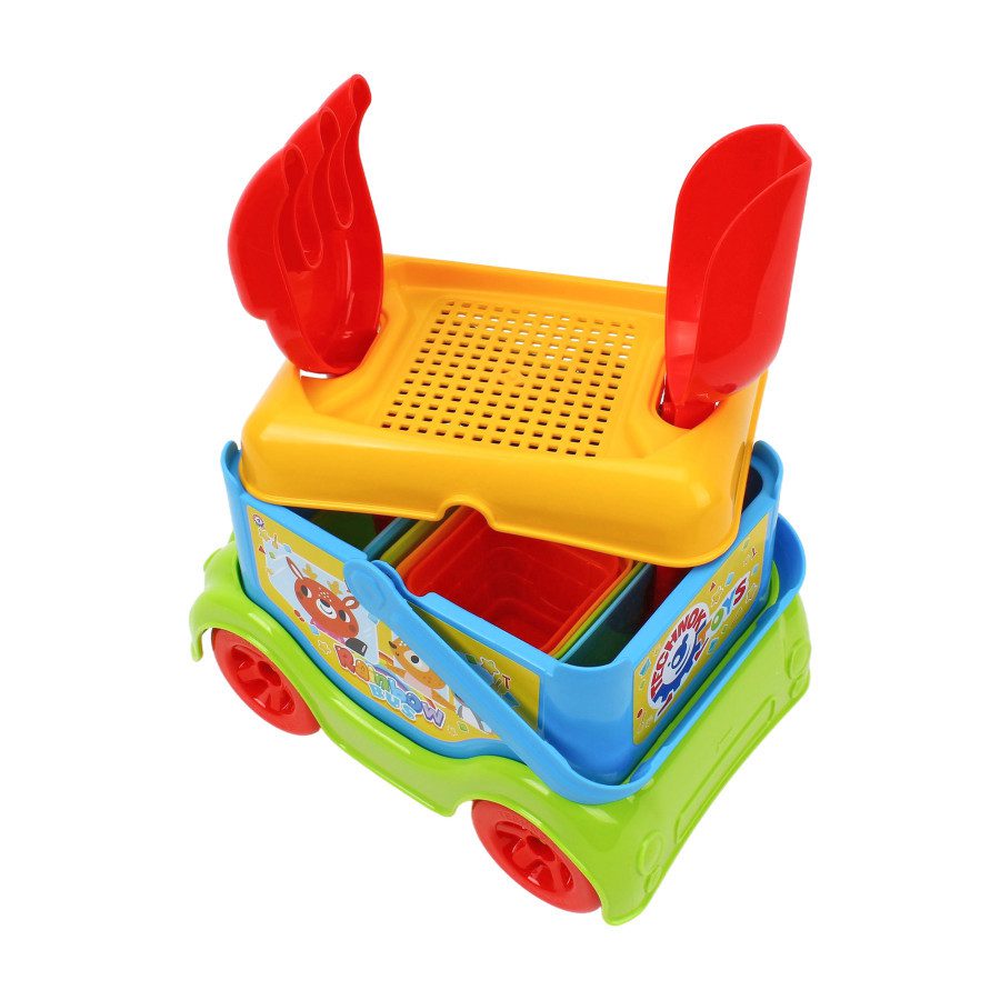 Набір для гри з піском (машинка, лопатка, грабельки, пірамідка) ТехноК 3373 - 6