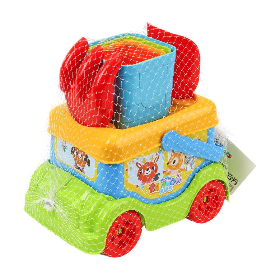 Набір для гри з піском (машинка, лопатка, грабельки, пірамідка) ТехноК 3373 - 8