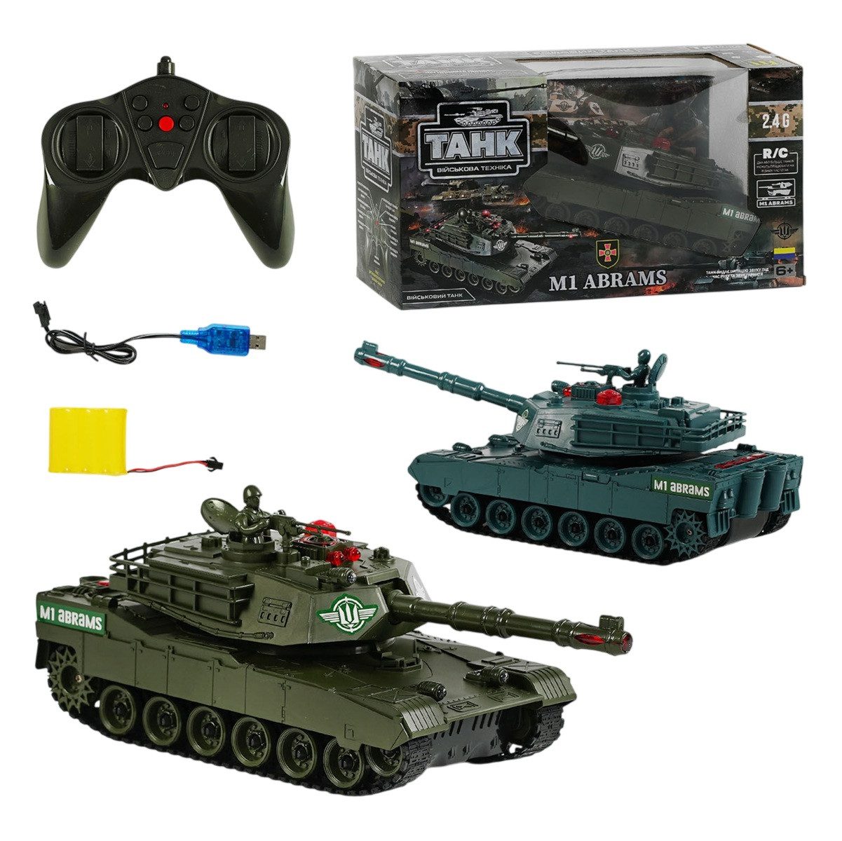 Танк на радіокеруванні M1 Abrams (акумулятор) TK Group 41963