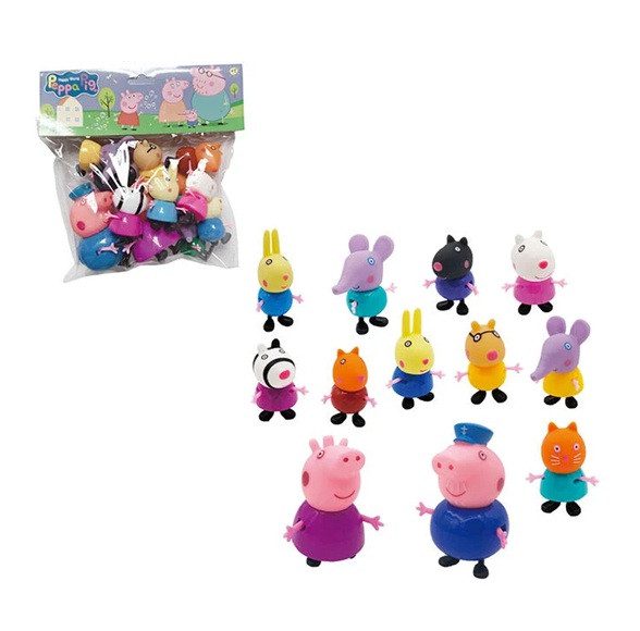 Набір героїв Друзі свинки (12 фігурок персонажів) YM 7566 - 2