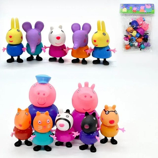 Набір героїв Друзі свинки (12 фігурок персонажів) YM 7566