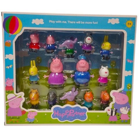 Набір героїв Друзі свинки (14 фігурок персонажів) YM 6777 - 2