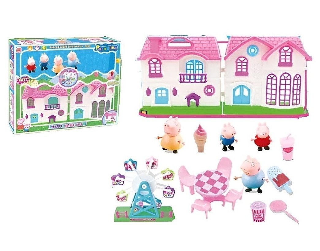 Іграшковий будиночок з героями (4 ігрових фігурки, атракціон, аксесуари) YQ 103