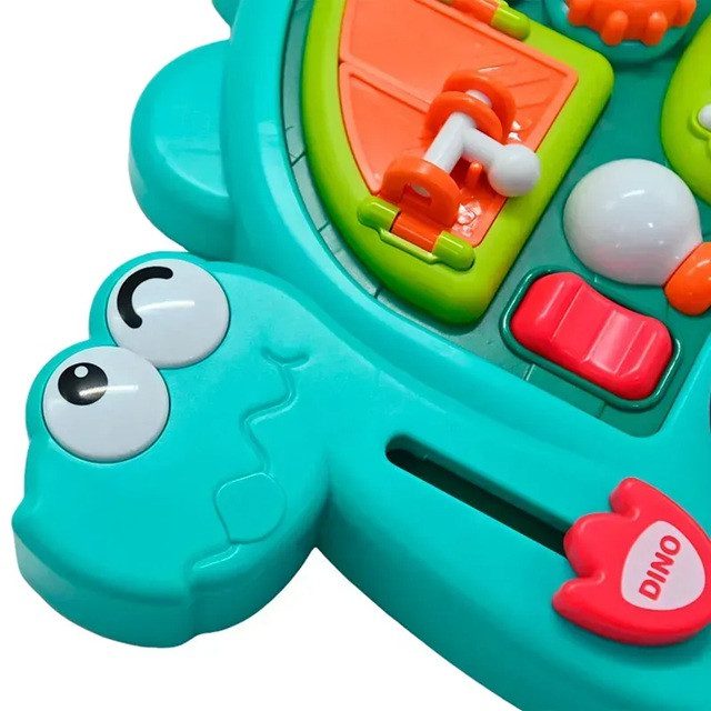 Бізіборд Динозаврик WToys (пальчикові ігри, тріскачка, загадки, казки, скоромовки, пісні) 72024 - 4