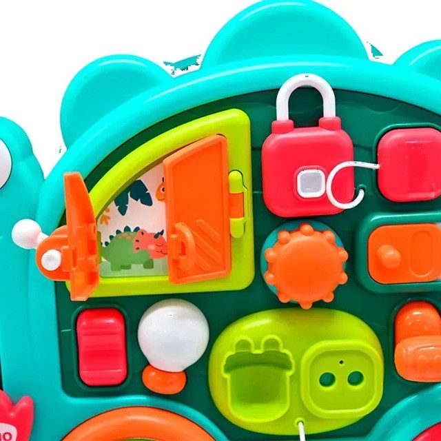 Бізіборд Динозаврик WToys (пальчикові ігри, тріскачка, загадки, казки, скоромовки, пісні) 72024 - 6