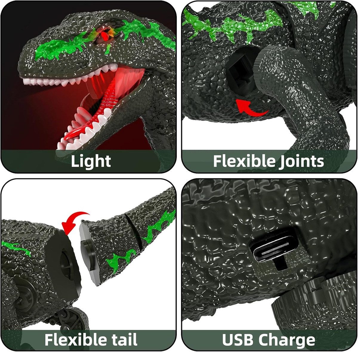 Динозавр на радіокеруванні (велоцираптор) 666-75 A - 8