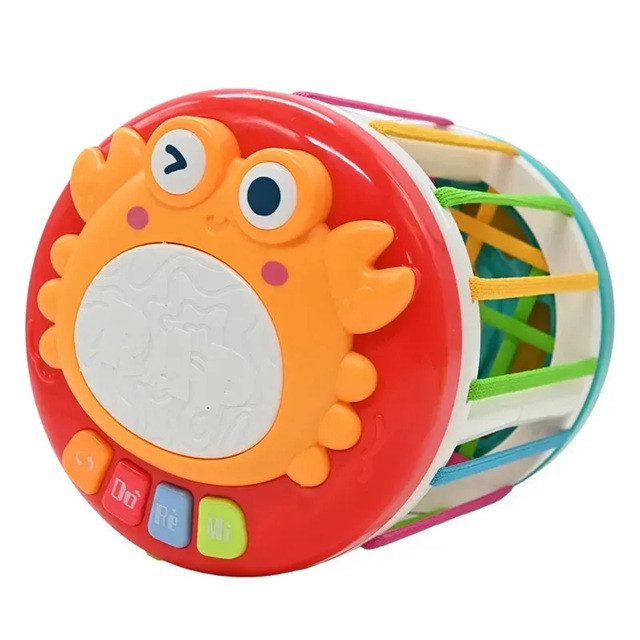 Музична гра сортер WToys (барабан, тріскачка, годинник) 42766 - 3