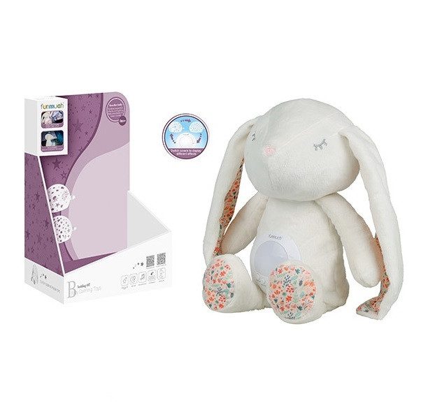 Музичний плюшевий нічник Кролик (з функцією колисання) FM666-79 - 2