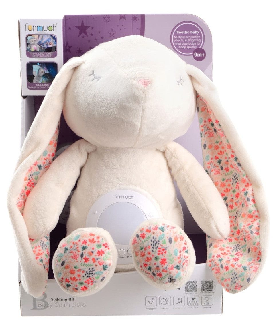 Музичний плюшевий нічник Кролик (з функцією колисання) FM666-79
