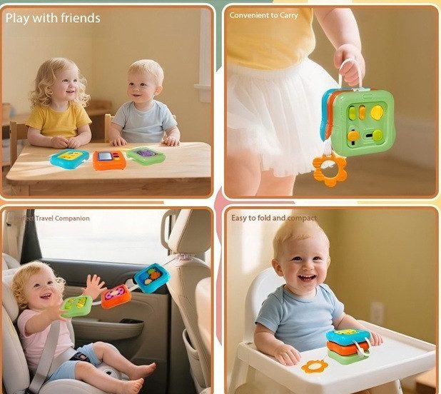 Бізікуб для розвитку дрібної моторики (багатофункціональний) HE8030 - 4