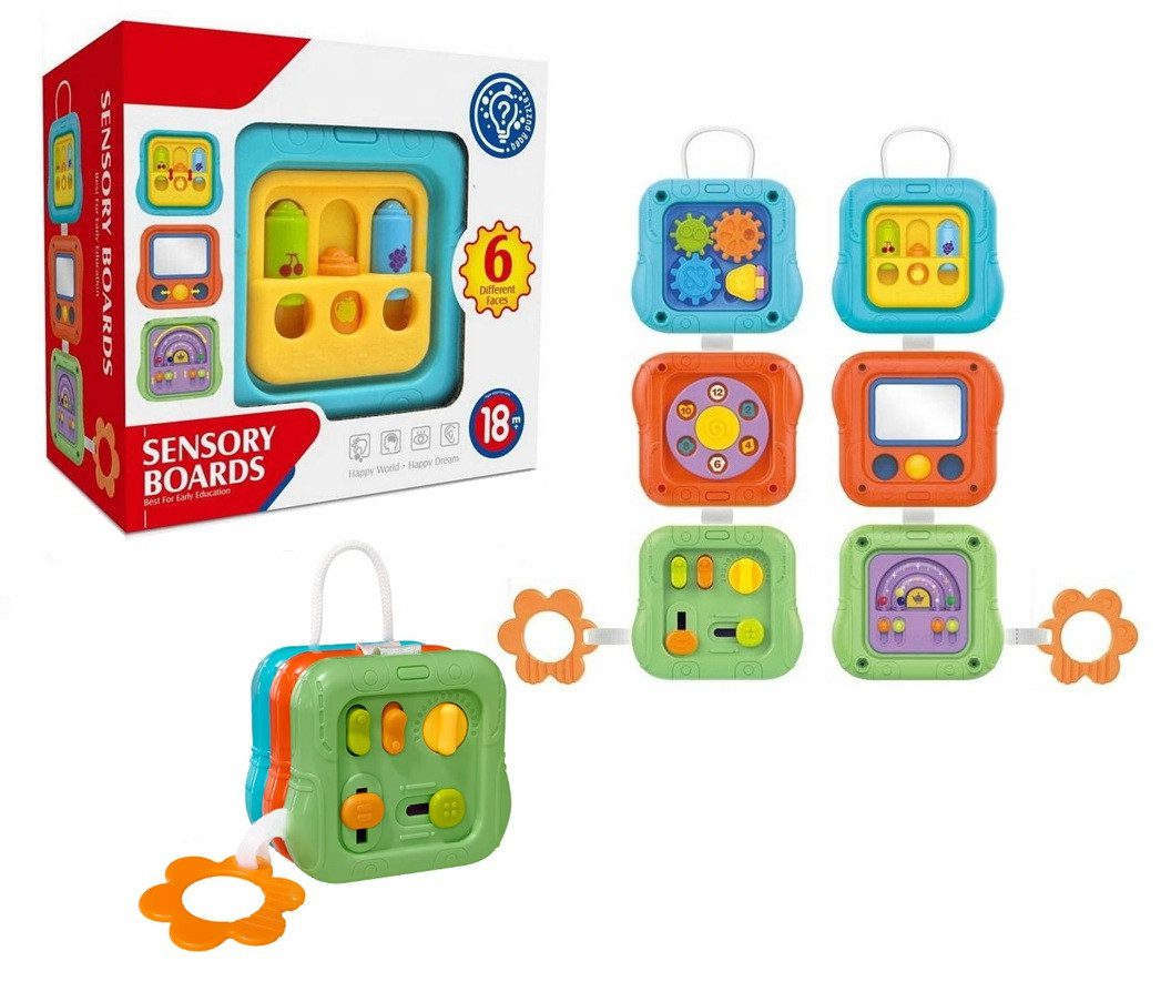 Бізікуб для розвитку дрібної моторики (багатофункціональний) HE8030