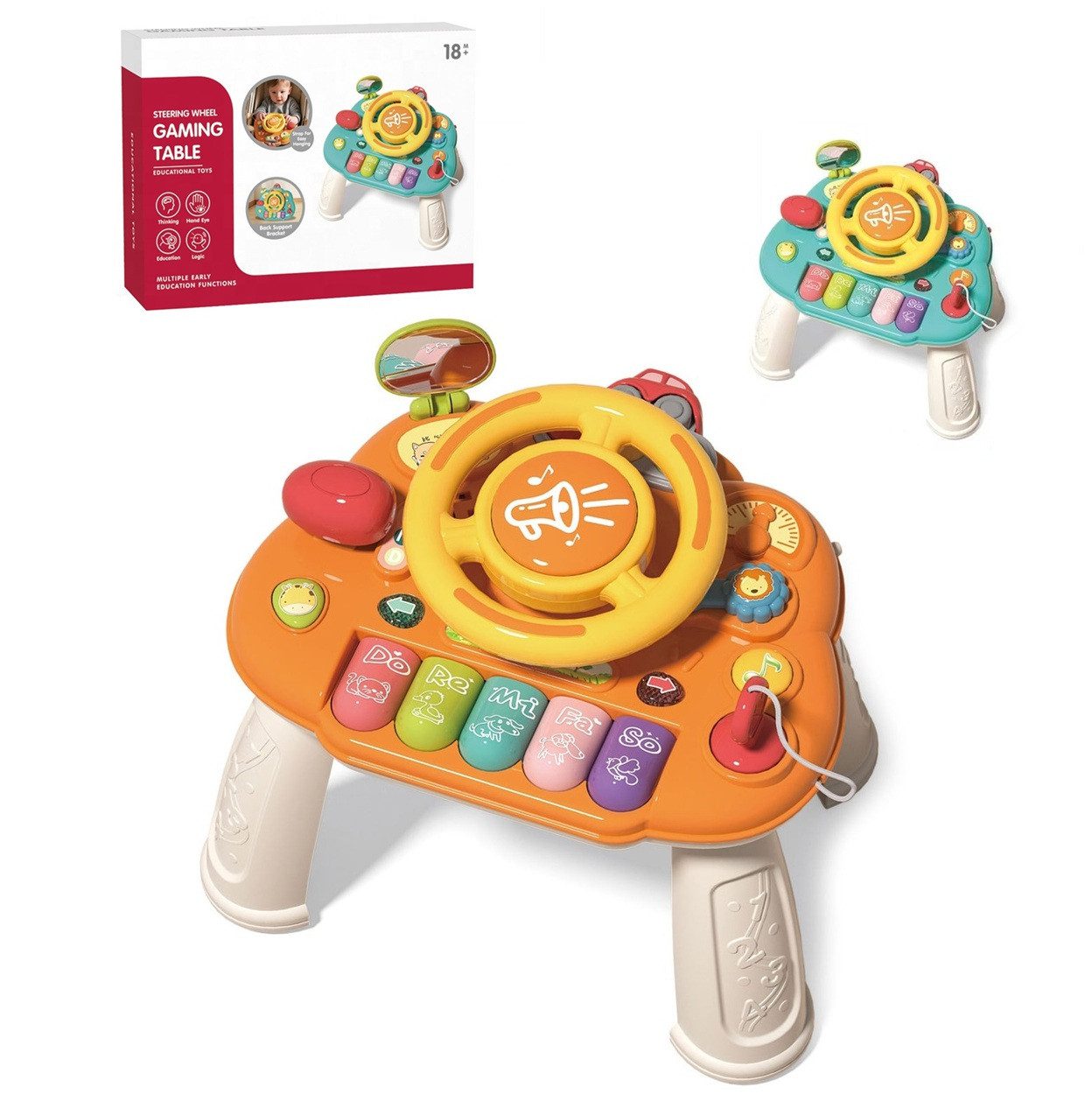 Розвиваючий багатофункціональний столик з кермом YL522