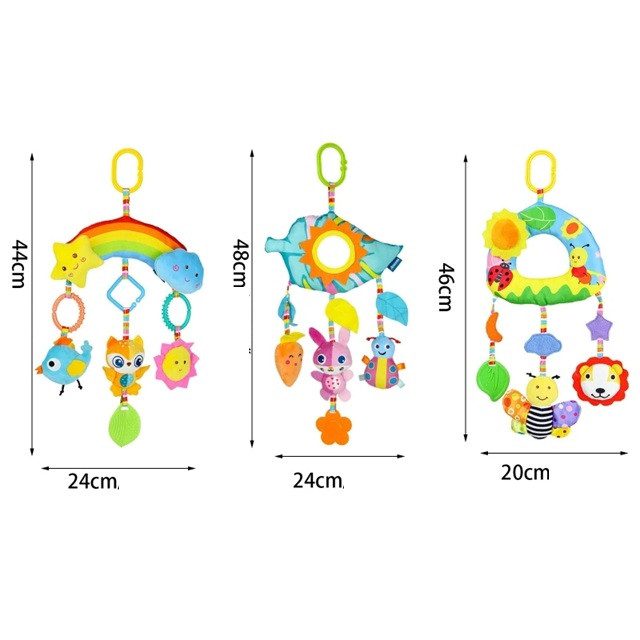 М'яке брязкальце підвіска (з прорізувачем та пискавкою) 9283A/9286A - 7