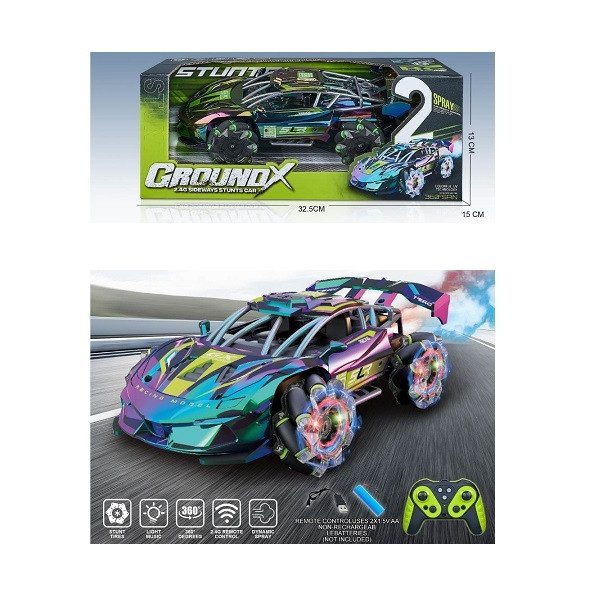 Легкова машина трюкач на радіоуправлінні (пульт, дрифт, пар/дим) 585-92A - 5