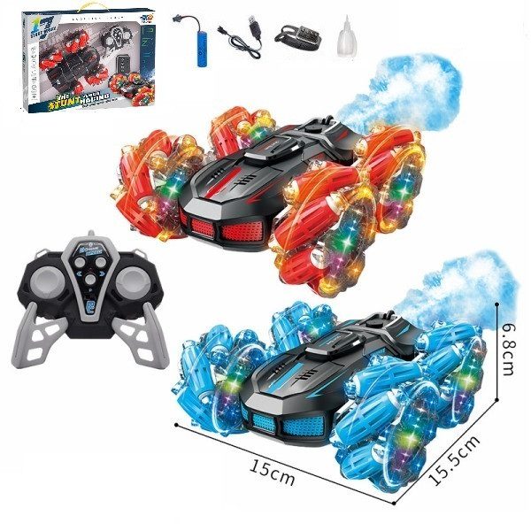 Машинка трюкач на радіокеруванні, (дим/пар, браслет, акумулятор) 3688-G133A - 6