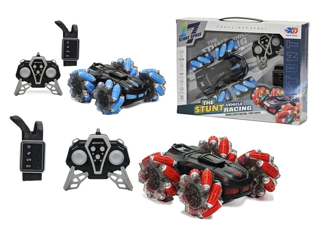 Машинка трюкач на радіокеруванні, (дим/пар, браслет, акумулятор) 3688-G133A - 2