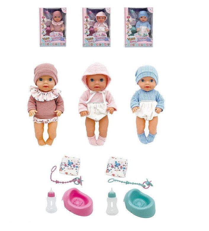 Інтерактивний функціональний пупс Yala Baby (40 см, з горщиком та аксесуарами) YL2440E-E/YL2440E-F/YL2440E-N
