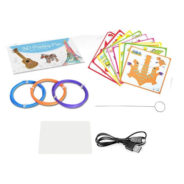 Дитяча 3D ручка низькотемпературна (трафарети, PLA-пластик, акумулятор) 9913 - 6