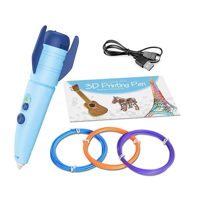 Дитяча 3D ручка низькотемпературна (трафарети, PLA-пластик, акумулятор) 9913 - 4