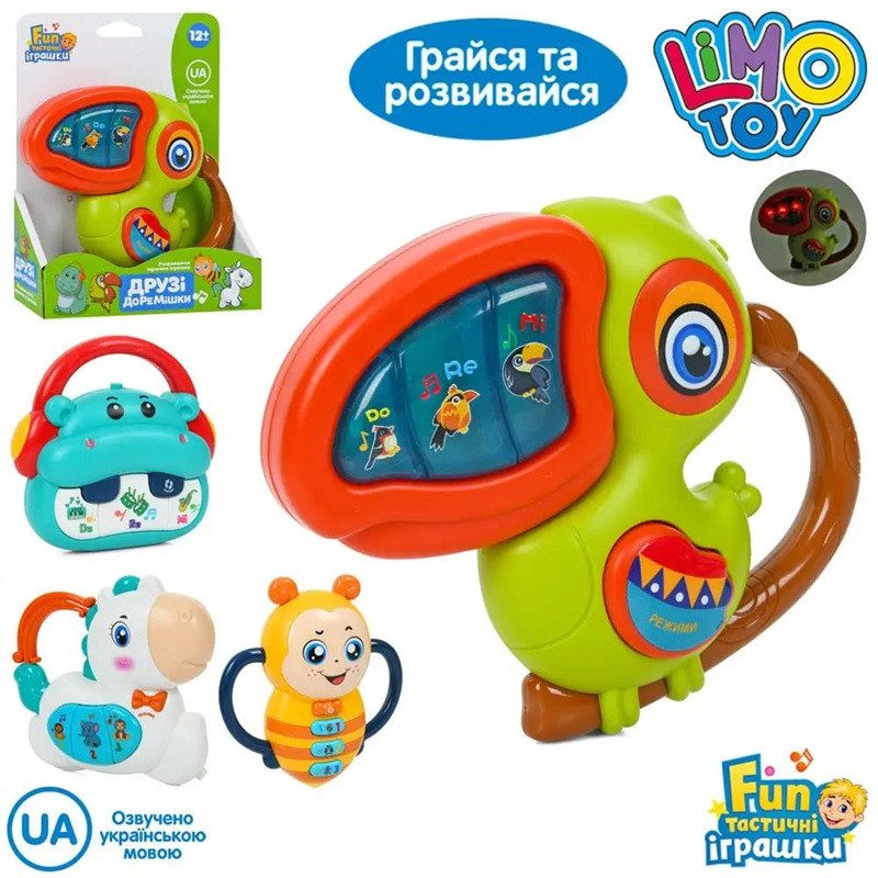 Інтерактивне навчальне піаніно Друзі доремішки Limo Toy FT 0056 ABCD - 4