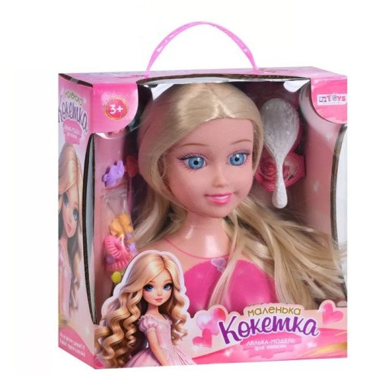 Лялька-модель голова для зачісок (набір перукаря) Limo Toy B229-D - 2