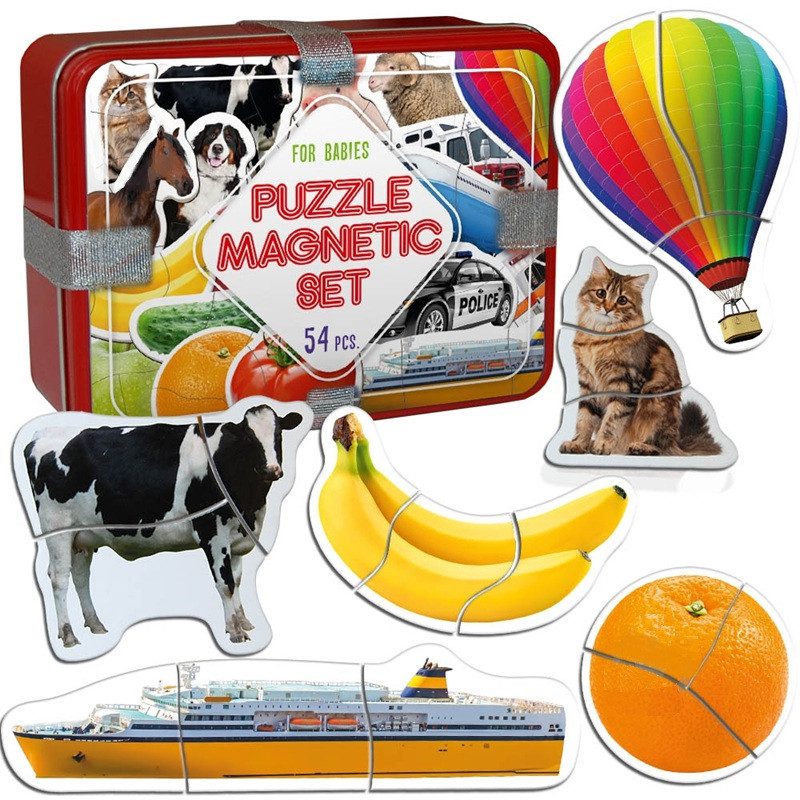 Магнітні пазли Magdum Magnetic Set (54 магніти, 18 картинок) ML4031-62 EN