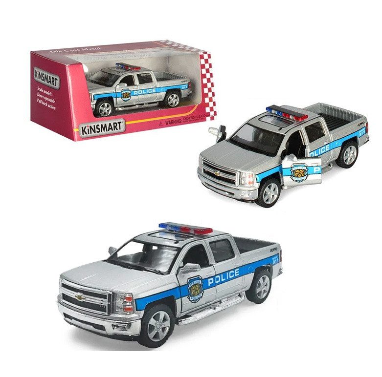 Модель пікап Kinsmart Chevrolet Silverado (Police/Firefighter ) 5'' KT5381WPR - 4