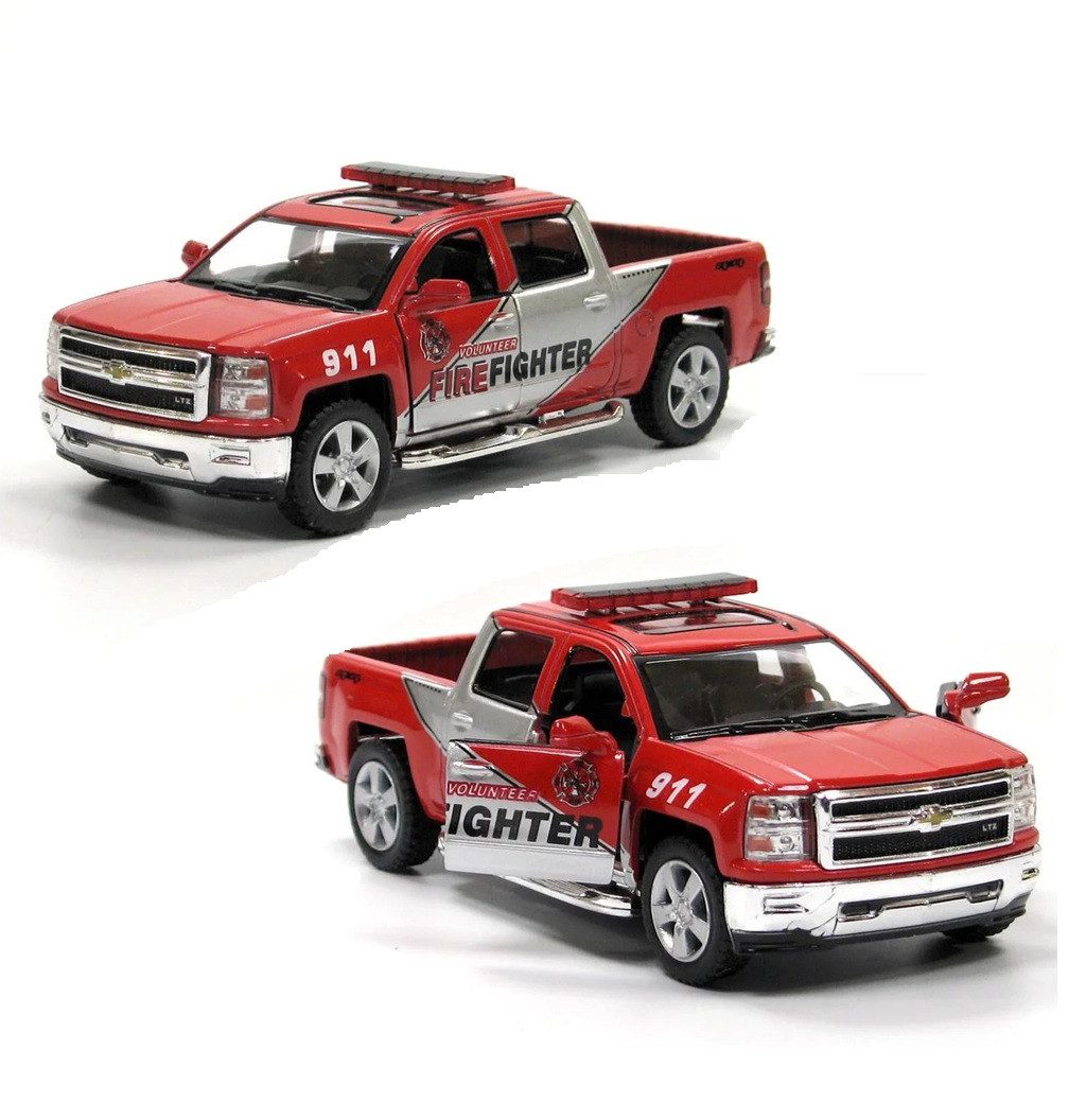 Модель пікап Kinsmart Chevrolet Silverado (Police/Firefighter ) 5'' KT5381WPR - 6