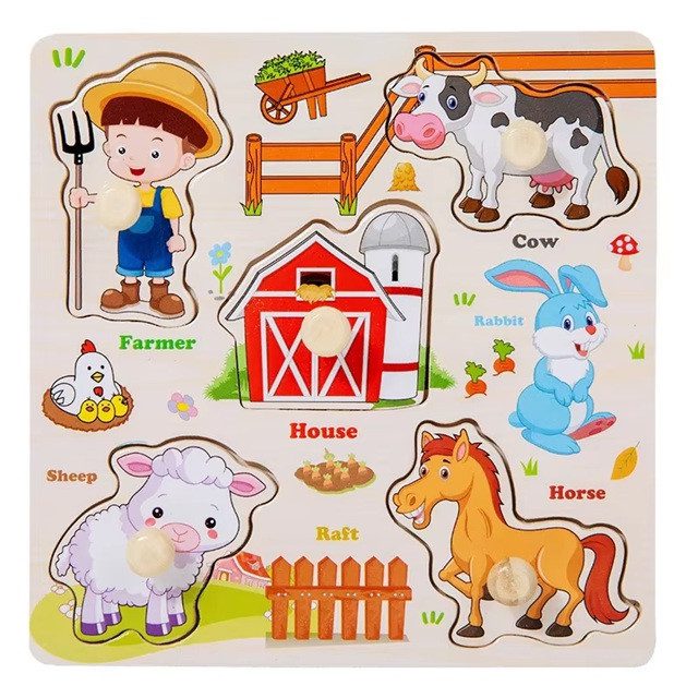 Дерев'яні вкладиші (рамка, вкладки із ручкою тримачем, англ.) C 77101 farm