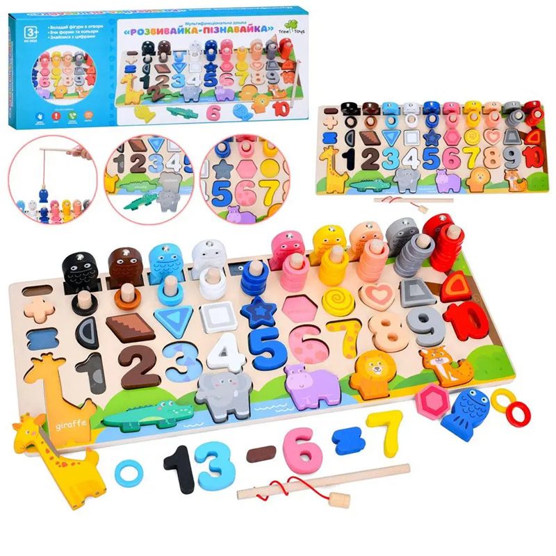 Дерев'яна іграшка Багатофункціональна дошка Tree Toys MD 0820 - 2