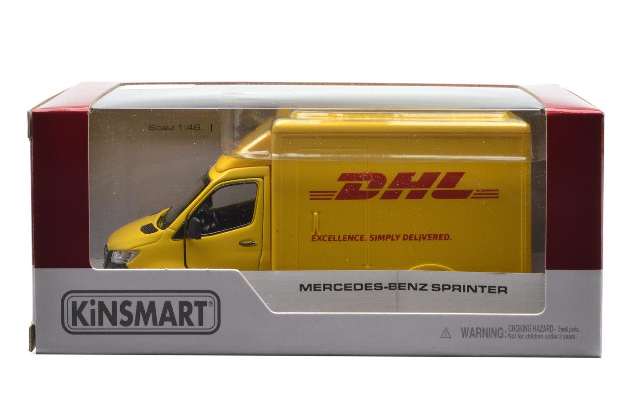 Модель легкова Mercedes-Benz Sprinter (DHL, металева, інерційна) KT5475W - 2