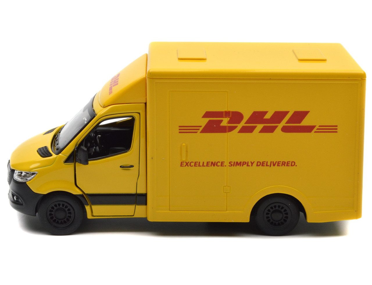 Модель легкова Mercedes-Benz Sprinter (DHL, металева, інерційна) KT5475W - 9