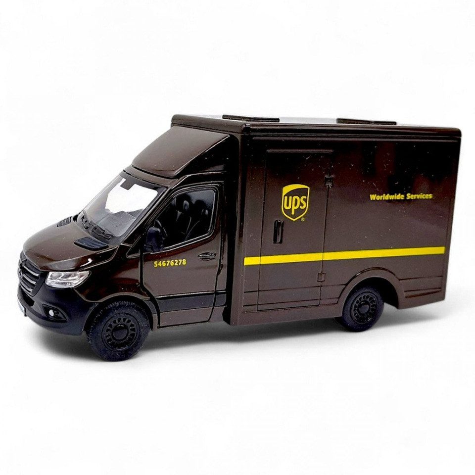 Модель легкова Mercedes-Benz Sprinter (UPS, металева, інерційна) KT5476W - 2