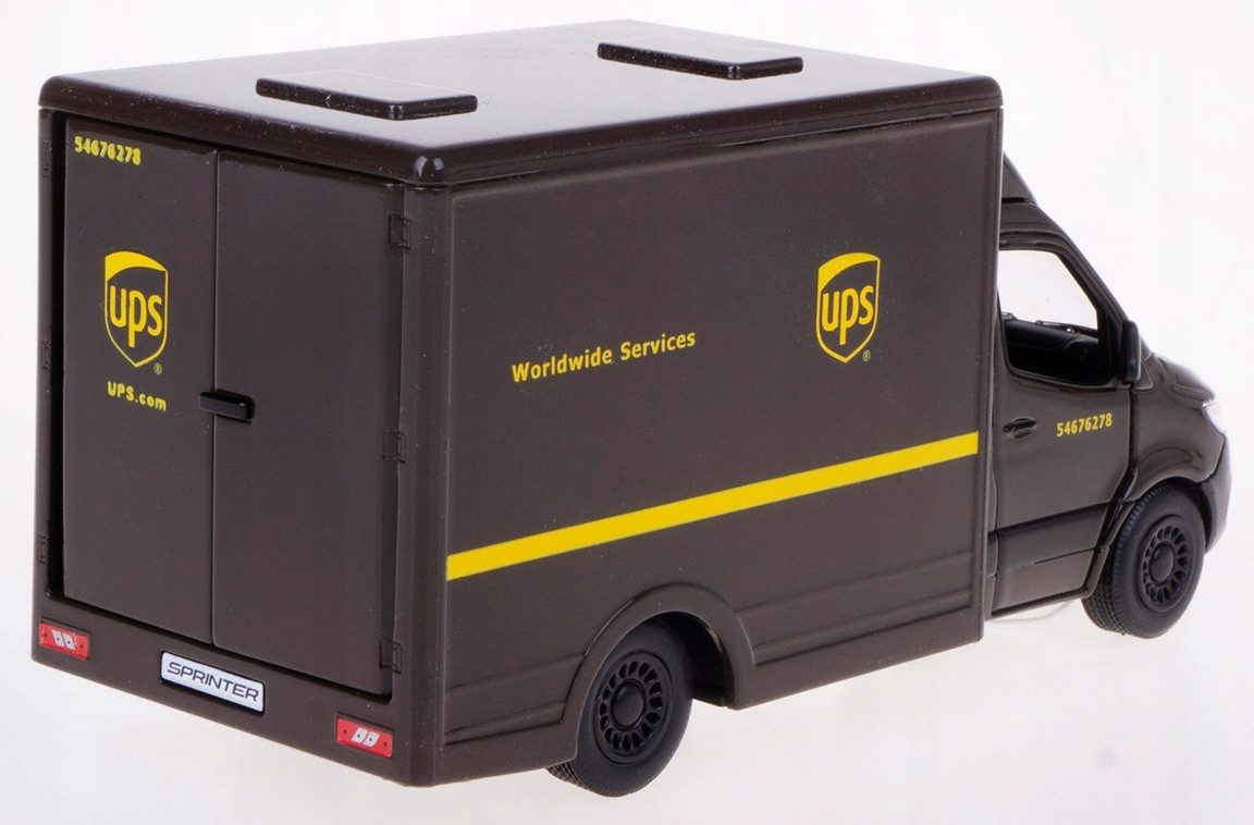 Модель легкова Mercedes-Benz Sprinter (UPS, металева, інерційна) KT5476W - 6