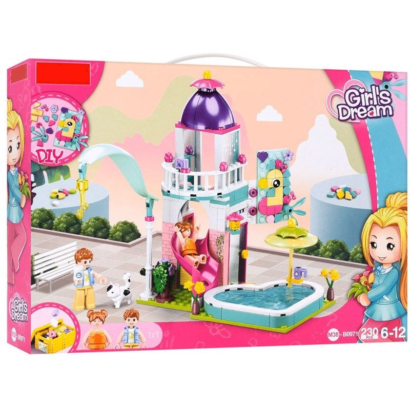 Конструктор Ігровий майданчик з басейном та водяною гіркою Girls Dream (230 деталі) M38-B0971 - 5