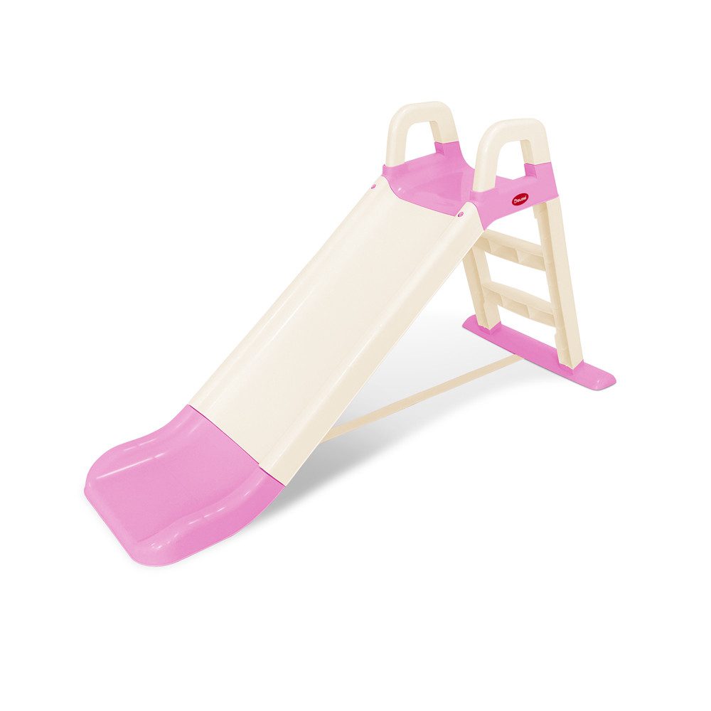 Дитяча пластикова гірка для катання (спуск 140 см) Doloni Toys 0140/17 світло-рожевий/кремовий