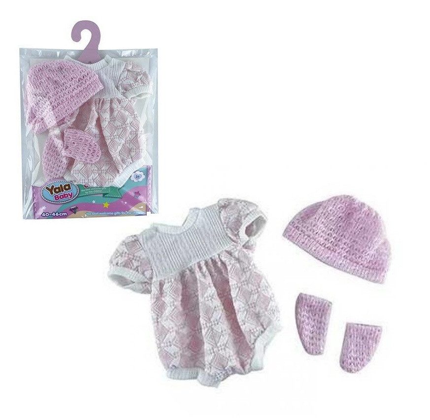 Одяг для пупса/ляльки Yala Baby (30-35 см, сукня, шапочка, шкарпетки) YLC 240 H