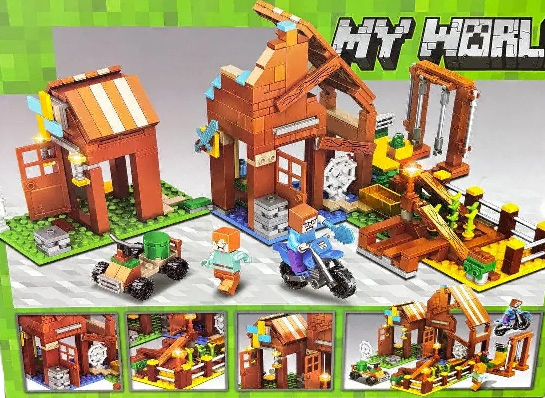 Конструктор My World Будинок у лісі (431 дет., фігурки, транспорт) JX 159 - 4