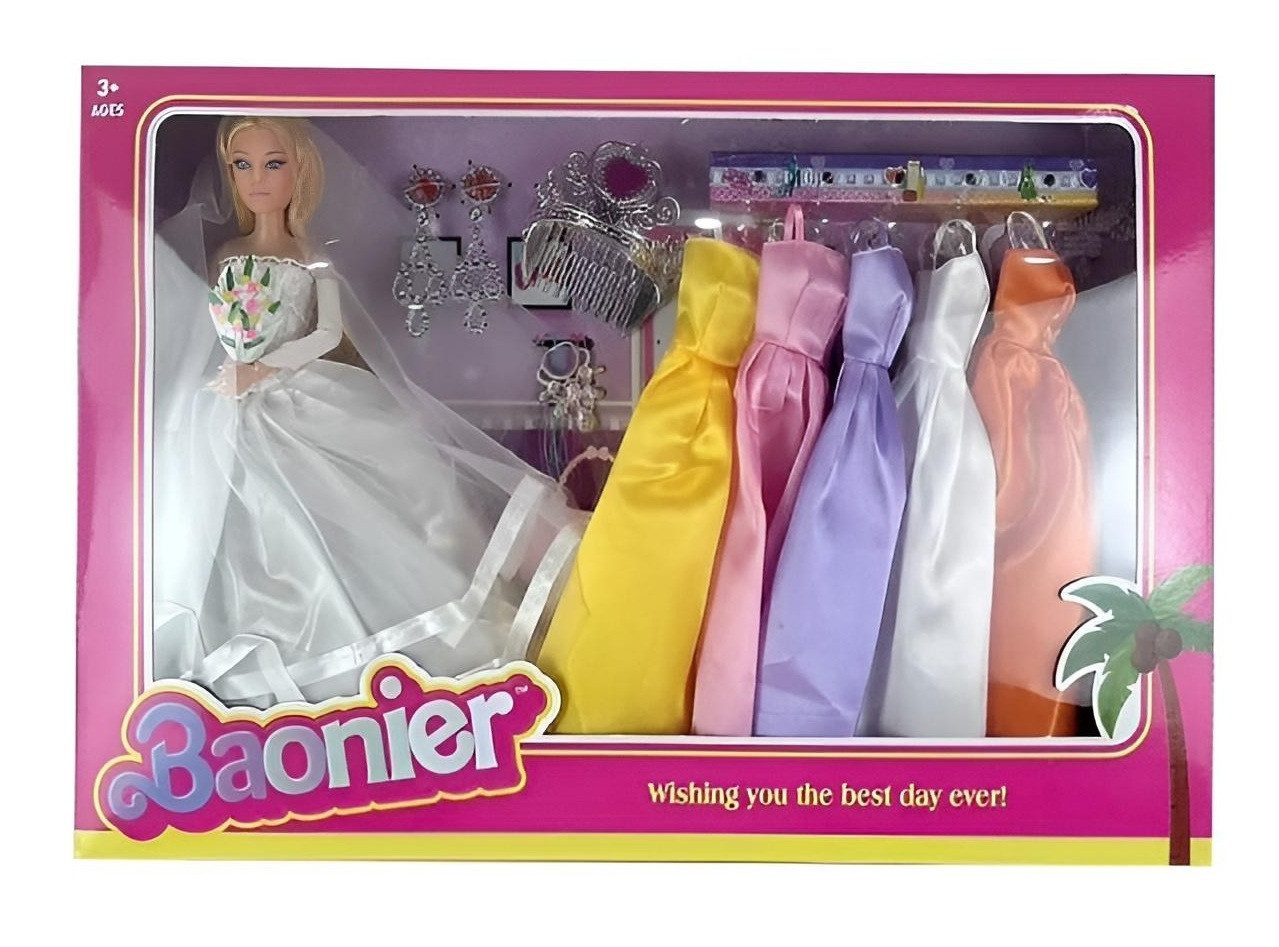 Лялька Baonier наречена з нарядами/сукнями та аксесуарами (29 см) JJ8697-15Q
