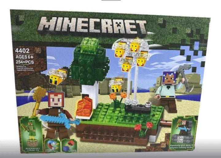 Конструктор Блоковий світ Minecraet з магнітними блоками (254+ дет.) 4402
