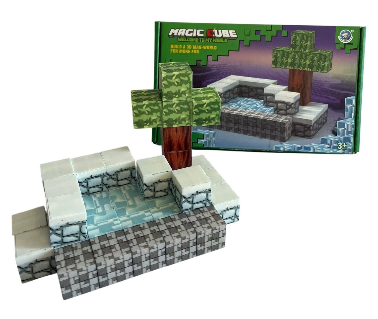 Дитячий магнітний конструктор Magic Cube (38 будівельних блоків) 9801 - 5