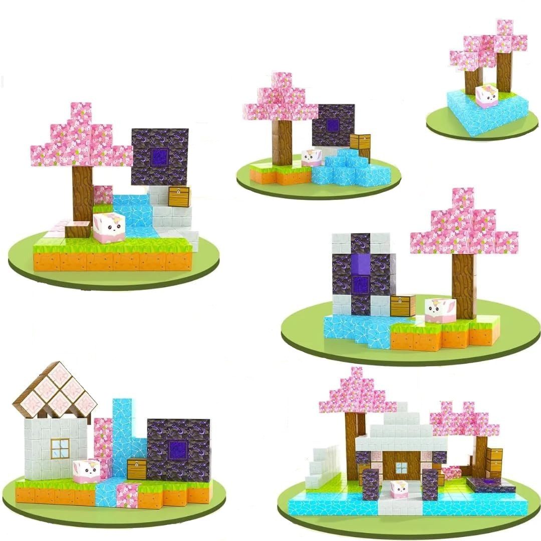 Магнітний конструктор Pixel Block Base (45 елементів, 2 фігурки героїв) RDF 996 - 2