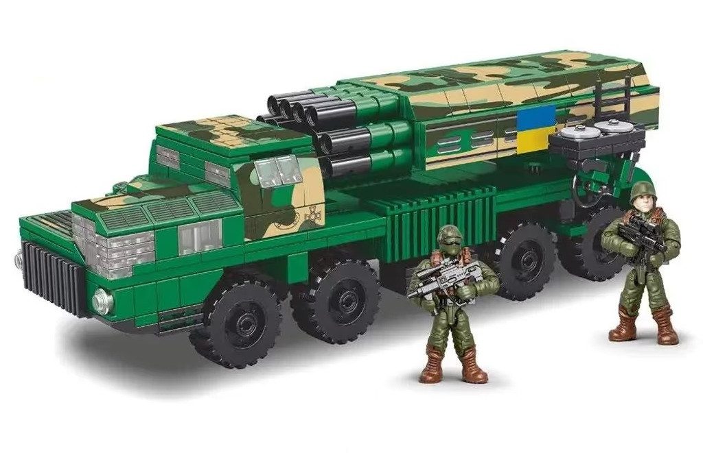 Конструктор Військова техніка ЗСУ (545 дет, MLRS Vilkha/РСЗВ Вільха) KB 1135 - 3