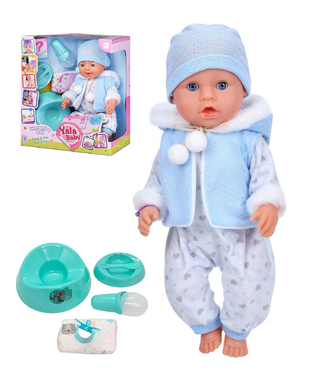 Інтерактивний пупс Yala Baby з горщиком (45 см, плаче сльозами) BL 242 P - 5