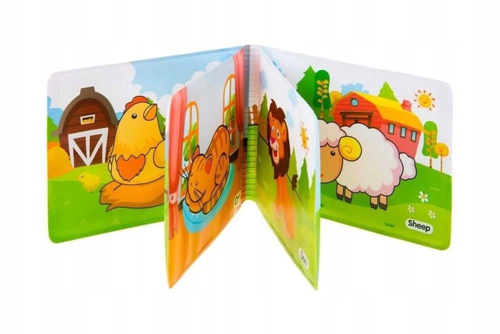 Книжечка для ванни Тварини (англ, пискавка, для купання) 2022-106 - 7